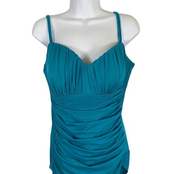 Magicsuit Women’s One Piece Slimming Swimsuit Aqua Size 16DD - Picture 4 of 9